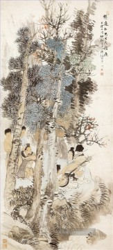 Ren bonian Musik in Dongshan Kunst Chinesische Ölgemälde